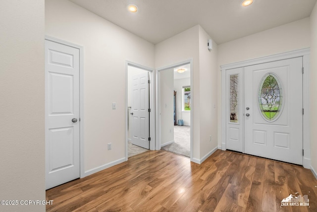 23011 Sherman St # 24, Chugiak, AK 99567 - entryway featuring wood finished floors and recessed lighting