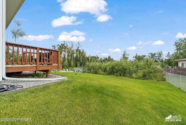 23011 Sherman St # 24, Chugiak, AK 99567 - view of yard featuring a deck