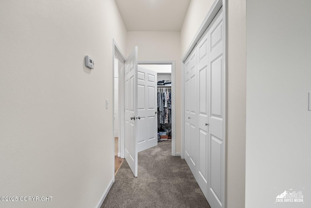 23011 Sherman St # 24, Chugiak, AK 99567 - hall with dark carpet and baseboards