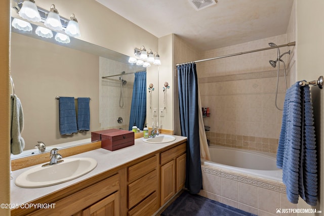 2431 Harbor Landing Cir, Anchorage, AK 99515 - full bath featuring tiled shower / bath and double vanity