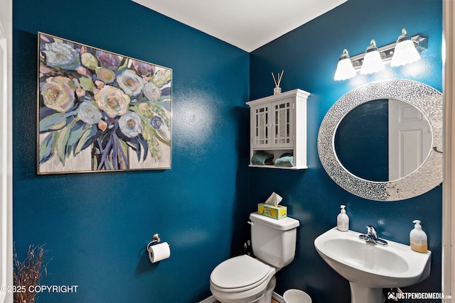 2431 Harbor Landing Cir, Anchorage, AK 99515 - bathroom with toilet and a sink