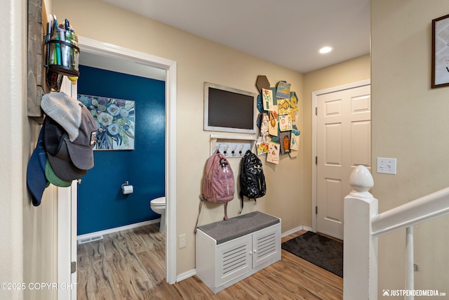 2431 Harbor Landing Cir, Anchorage, AK 99515 - foyer entrance featuring light wood finished floors and recessed lighting
