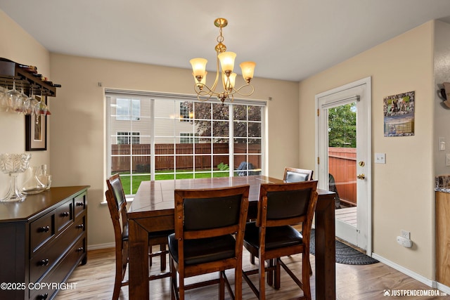 2431 Harbor Landing Cir, Anchorage, AK 99515 - dining space featuring light wood finished floors and a chandelier
