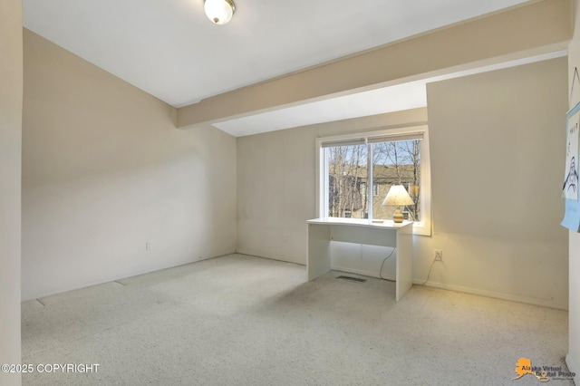 1854 Buccaneer Pl, Anchorage, AK 99501 - spare room featuring beamed ceiling