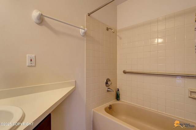 1854 Buccaneer Pl, Anchorage, AK 99501 - bathroom featuring shower / bathtub combination and vanity