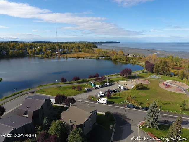 1854 Buccaneer Pl, Anchorage, AK 99501 - bird's eye view of a nearby body of water