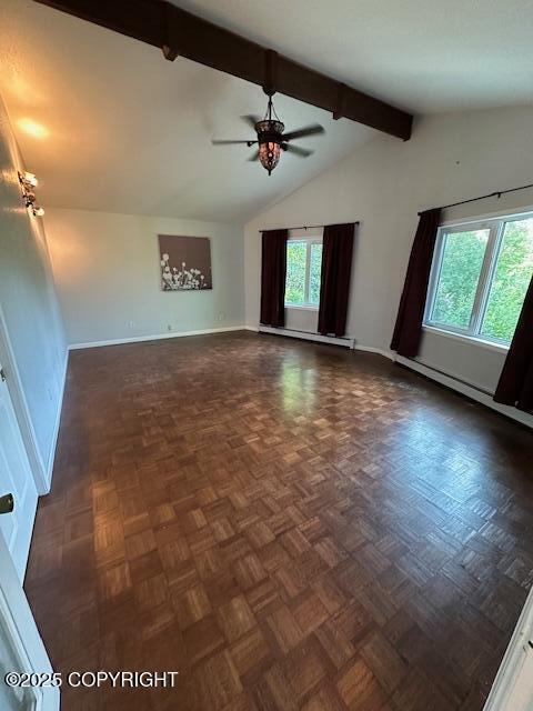 950 E Chugach View Dr, Wasilla, AK 99654 - unfurnished room featuring ceiling fan and baseboard heating