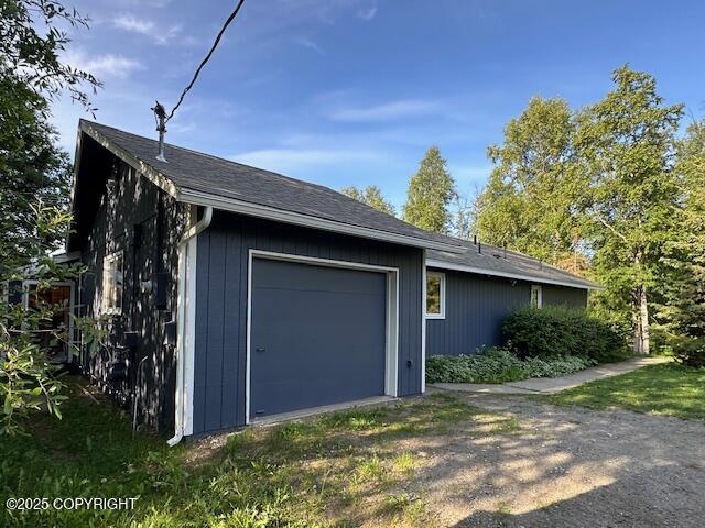 950 E Chugach View Dr, Wasilla, AK 99654 - view of garage