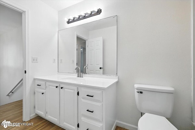 1250 W Josselin Ln, Palmer, AK 99645 - half bath with vanity and wood finished floors