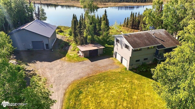 43725 Ross Dr, Soldotna, AK 99669 - view from above of property with a nearby body of water