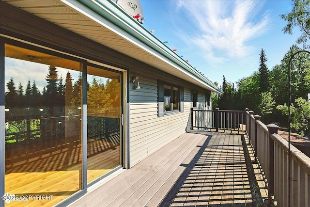 43725 Ross Dr, Soldotna, AK 99669 - view of wooden terrace