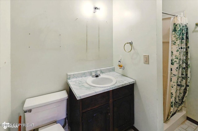 43725 Ross Dr, Soldotna, AK 99669 - bathroom with vanity and a shower with curtain