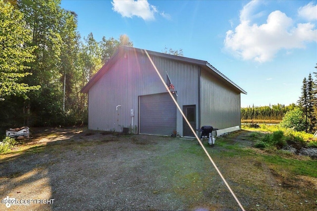 43725 Ross Dr, Soldotna, AK 99669 - view of outbuilding featuring driveway
