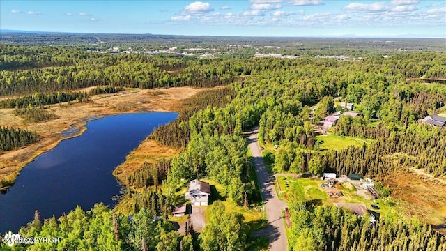 43725 Ross Dr, Soldotna, AK 99669 - aerial view of a heavily wooded area and a nearby body of water