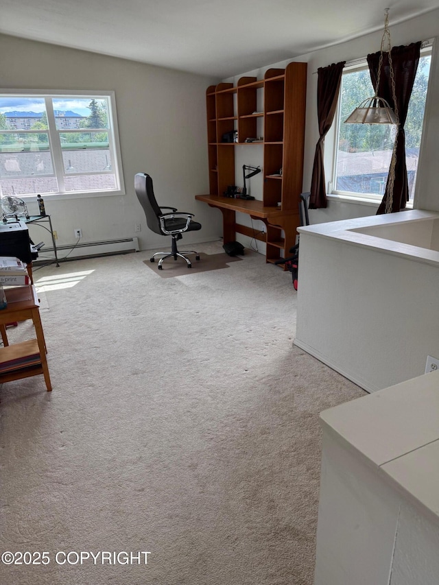 2090 Dimond Dr, Anchorage, AK 99507 - office space with carpet floors and baseboard heating