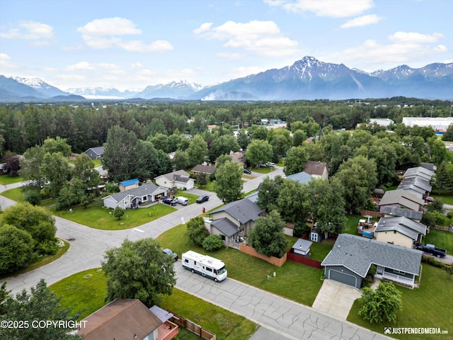 260 N Gloria St, Palmer, AK 99645 - aerial view of residential area featuring a mountainous background