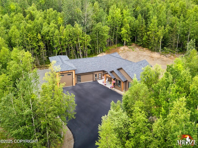365 W Crestwood Ave, Wasilla, AK 99654 - view from above of property featuring a forest