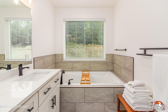365 W Crestwood Ave, Wasilla, AK 99654 - bathroom featuring vanity and a garden tub