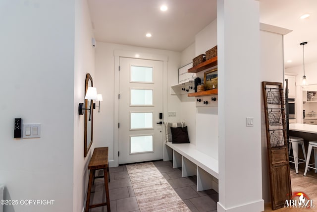 365 W Crestwood Ave, Wasilla, AK 99654 - mudroom featuring recessed lighting and tile patterned flooring