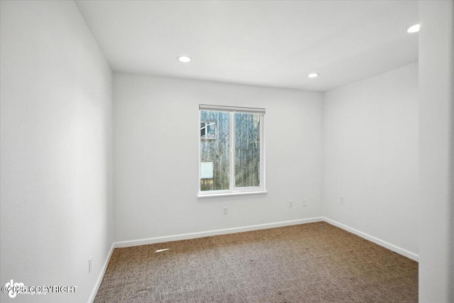 2350 Canary Ct, Anchorage, AK 99515 - carpeted spare room featuring recessed lighting