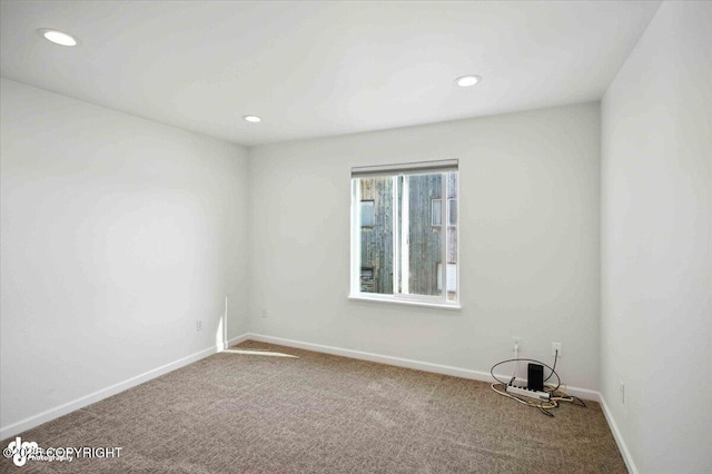 2350 Canary Ct, Anchorage, AK 99515 - carpeted empty room featuring recessed lighting and baseboards