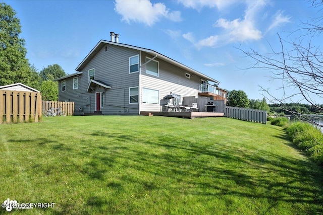 2350 Canary Ct, Anchorage, AK 99515 - back of property featuring a deck