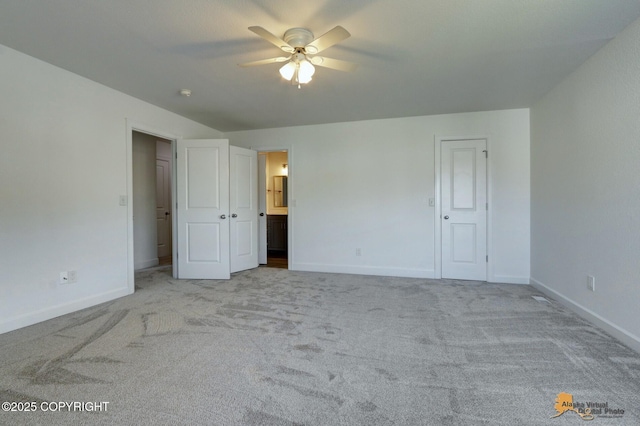 2350 Canary Ct, Anchorage, AK 99515 - unfurnished bedroom with carpet, ensuite bathroom, and ceiling fan