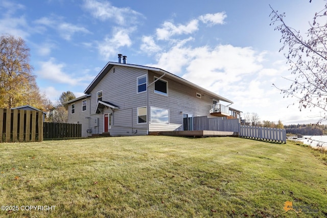 2350 Canary Ct, Anchorage, AK 99515 - back of property featuring a deck