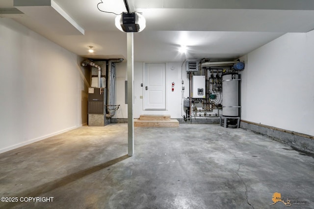 2350 Canary Ct, Anchorage, AK 99515 - garage featuring a garage door opener and heating unit