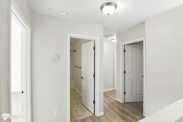 133 Matthew Paul Way, Anchorage, AK 99504 - hall featuring light wood-type flooring and baseboards