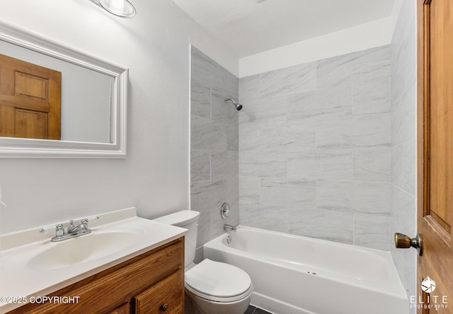 3021 N Arctic Fox Dr, Wasilla, AK 99654 - full bathroom featuring vanity and washtub / shower combination