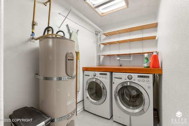 3021 N Arctic Fox Dr, Wasilla, AK 99654 - laundry room with independent washer and dryer and water heater