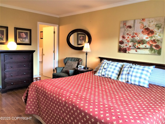 4060 Defiance St, Anchorage, AK 99504 - bedroom featuring wood finished floors and ornamental molding