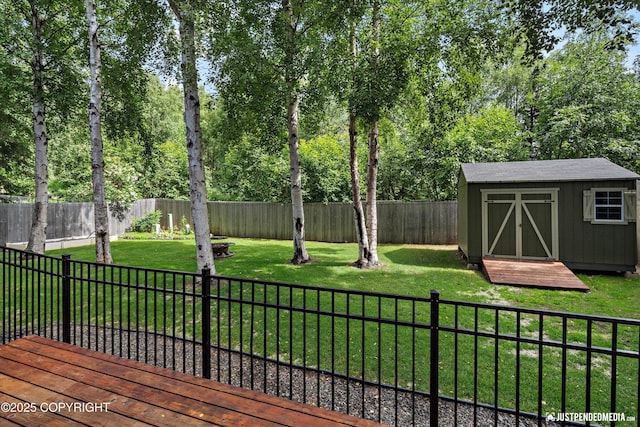 3561 Eastwind Dr, Anchorage, AK 99516 - fenced backyard featuring a storage shed