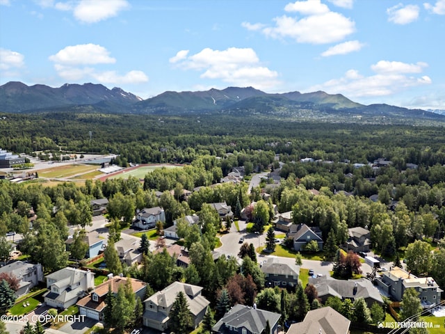 3561 Eastwind Dr, Anchorage, AK 99516 - aerial perspective of suburban area with mountains