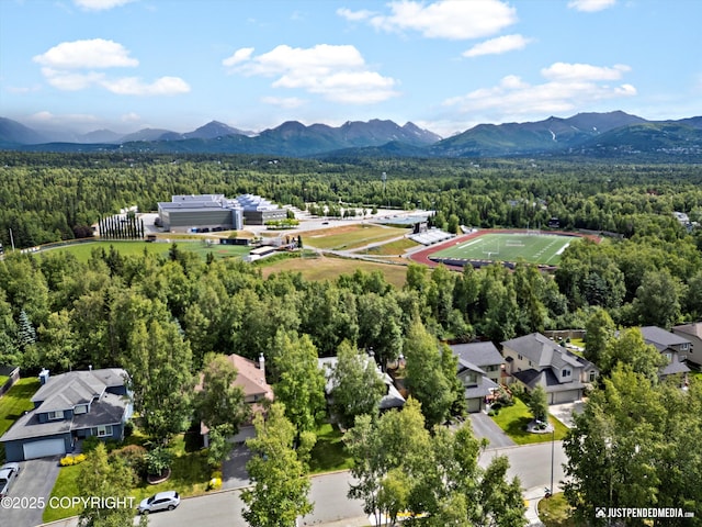 3561 Eastwind Dr, Anchorage, AK 99516 - drone / aerial view of a mountainous background