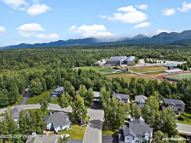3561 Eastwind Dr, Anchorage, AK 99516 - aerial perspective of suburban area with a mountainous background