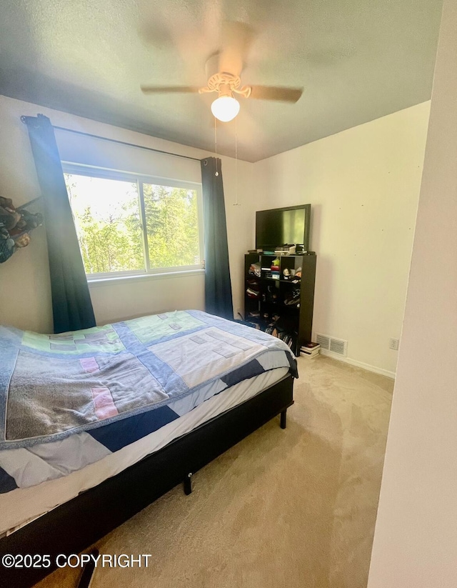 2711 N Woodfield Dr, Wasilla, AK 99654 - bedroom featuring carpet flooring and ceiling fan