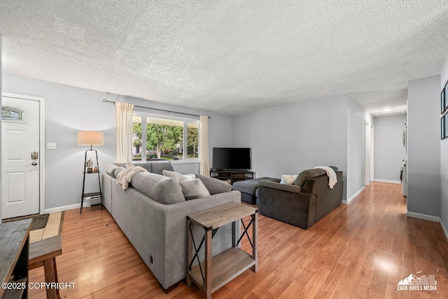 7200 Kiska Cir, Anchorage, AK 99504 - living area with a textured ceiling and light wood finished floors