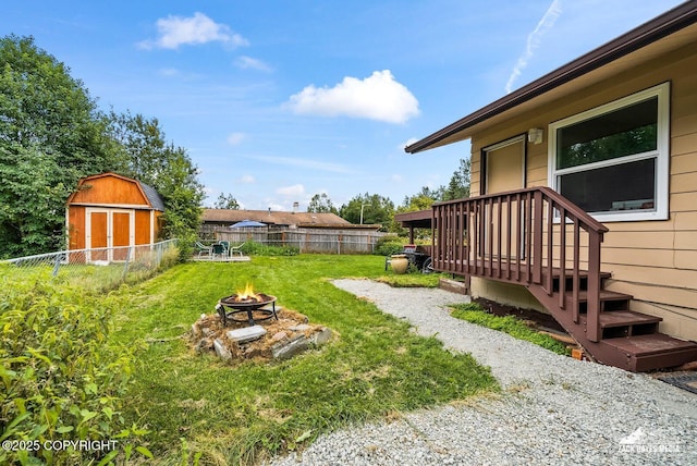 7200 Kiska Cir, Anchorage, AK 99504 - fenced backyard with a fire pit