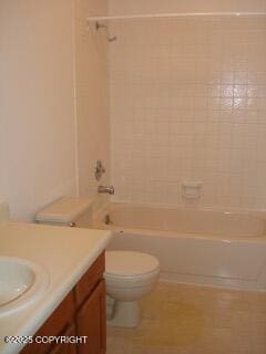 1911 Marthas Vineyard Cir, Anchorage, AK 99507 - full bathroom with vanity and washtub / shower combination