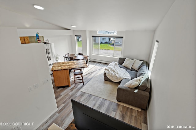 1544 State St, Anchorage, AK 99504 - living area with wood finished floors and recessed lighting