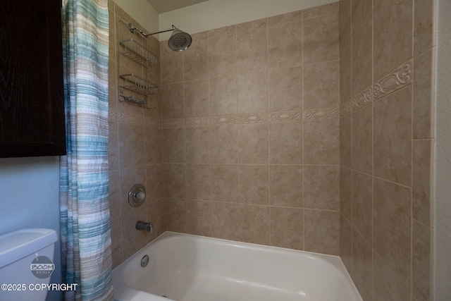 9645 Nulato Cir, Eagle River, AK 99577 - bathroom featuring shower / bath combo with shower curtain