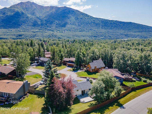 9645 Nulato Cir, Eagle River, AK 99577 - aerial view of residential area with a mountain backdrop