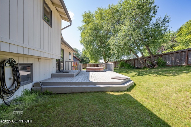 9645 Nulato Cir, Eagle River, AK 99577 - fenced backyard featuring a deck