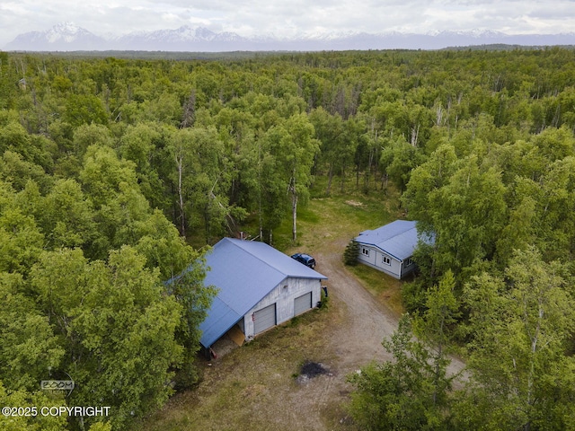 1801 W That Rd, Wasilla, AK 99623 - aerial view of property and surrounding area with a forest