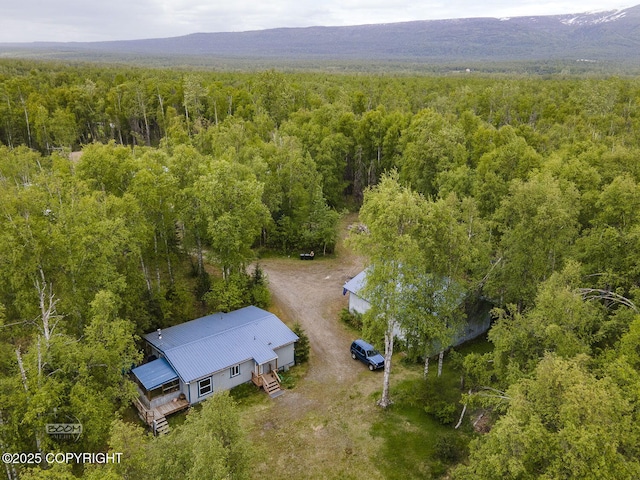 1801 W That Rd, Wasilla, AK 99623 - aerial view of property and surrounding area with a heavily wooded area