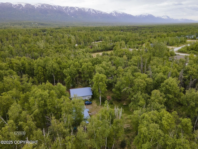 1801 W That Rd, Wasilla, AK 99623 - drone / aerial view of a heavily wooded area