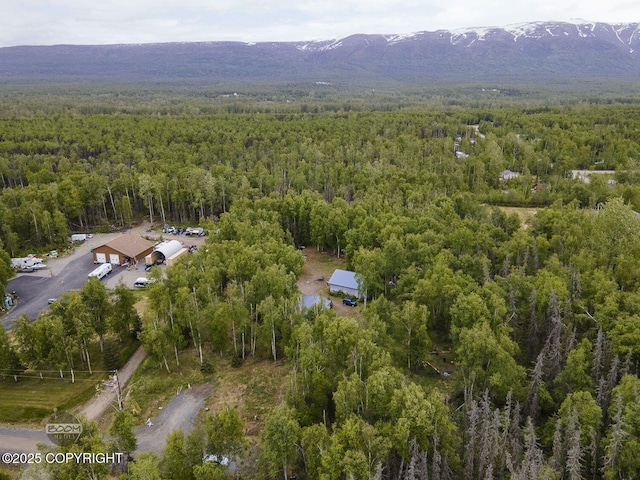 1801 W That Rd, Wasilla, AK 99623 - aerial overview of property's location featuring a heavily wooded area