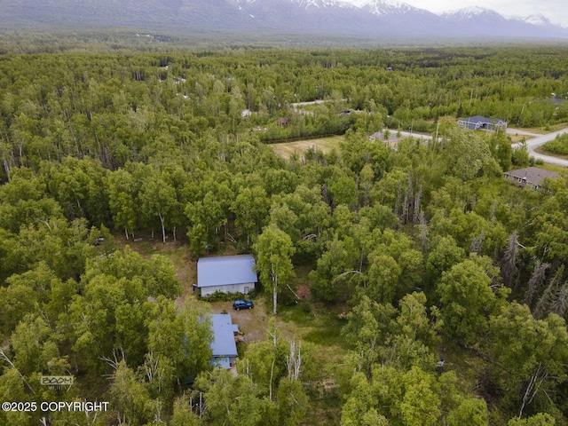 1801 W That Rd, Wasilla, AK 99623 - aerial view of property and surrounding area with a forest